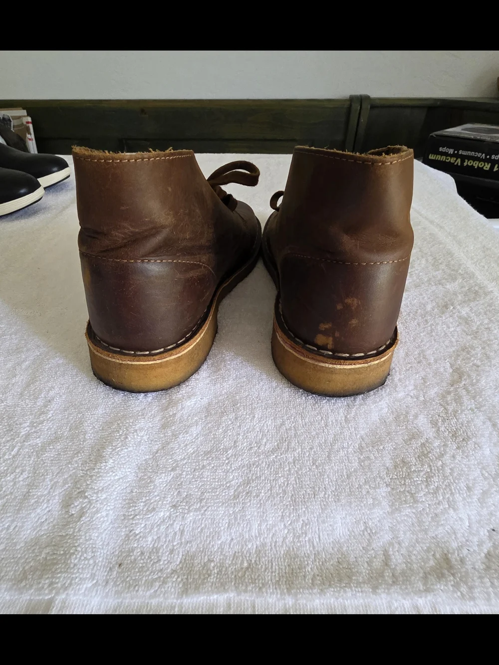 Clarks Originals Desert Boots Beeswax Brown Leather Chukka Ankle Boots